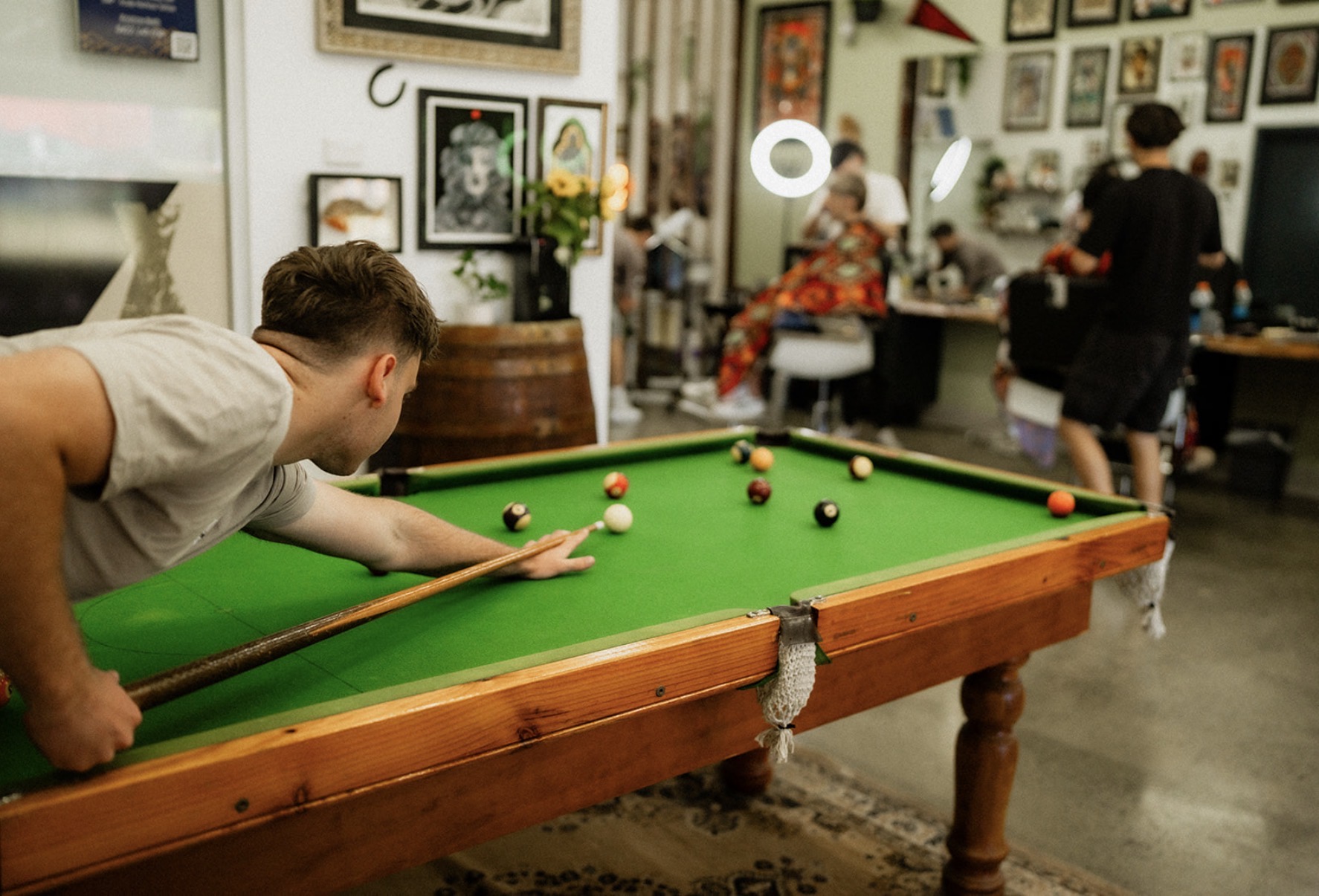 things to do pool table at black wolf collective in erina