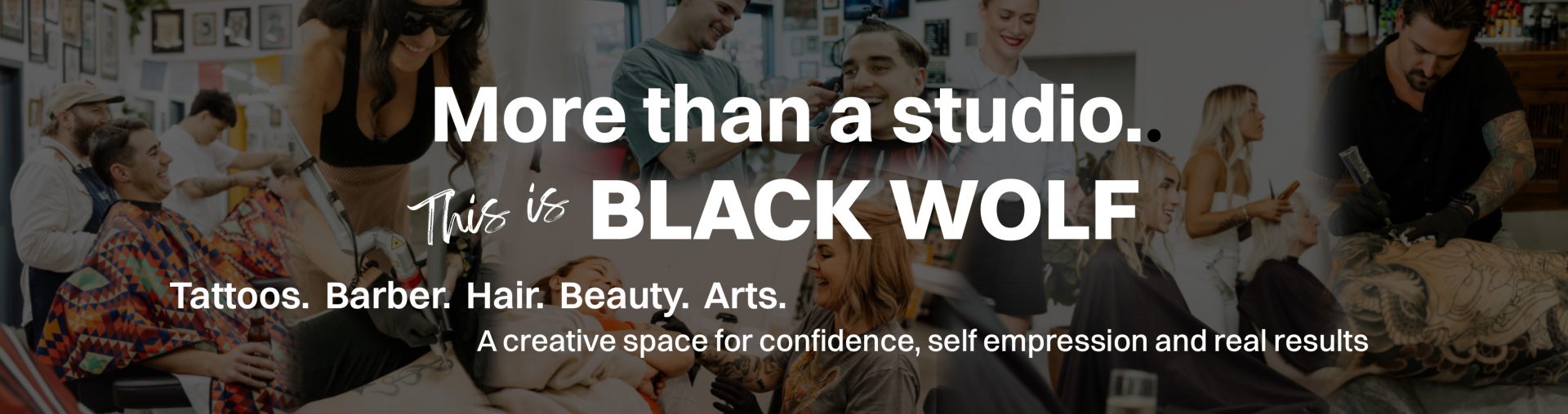 this is the black wolf collective barber hair tattoos beauty art Erina central coast