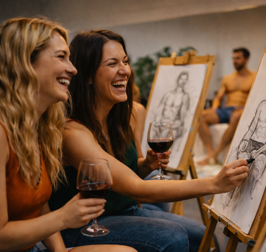 black wolf collective erina life drawing art class